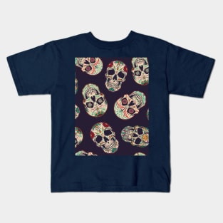 Vintage Voodoo Skull Magic Skulls Haiti Kids T-Shirt